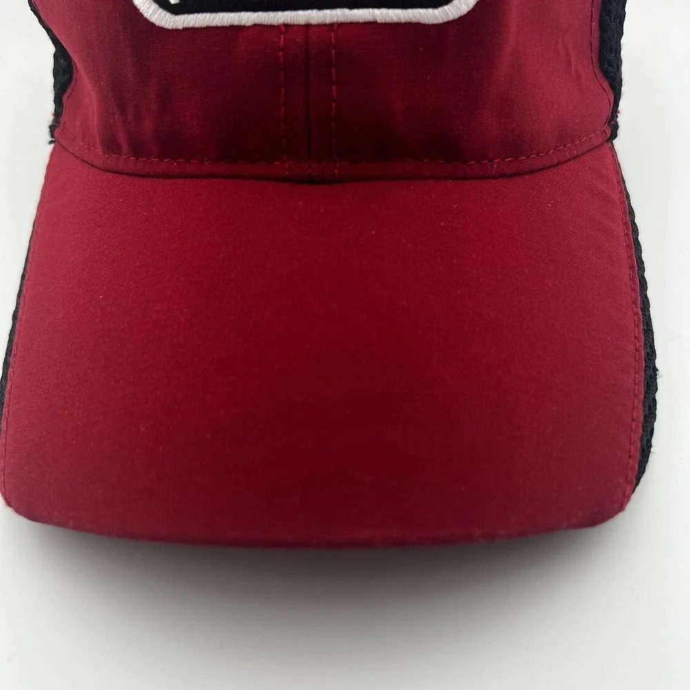 PING Golf Performance Mesh Hat Red Black Breathable Golf Cap OSFM